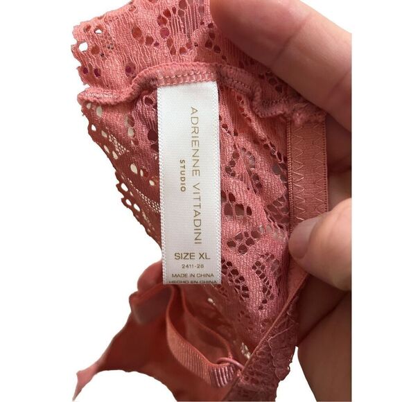 Lace Bralette Bra Top Mauve Pink Floral Delicate Lingerie Comfortable - Picture 4 of 5